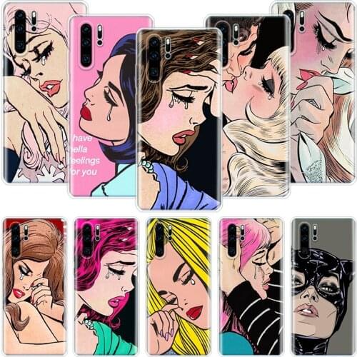 Crying Girl Sad Face Phone Case For Huawei Honor 10 9 20 9X 8A 8X 8S 7A 7X Lite Pro 10i 20i Y5 Y6 Y7 Y9 2019 Cover Coque