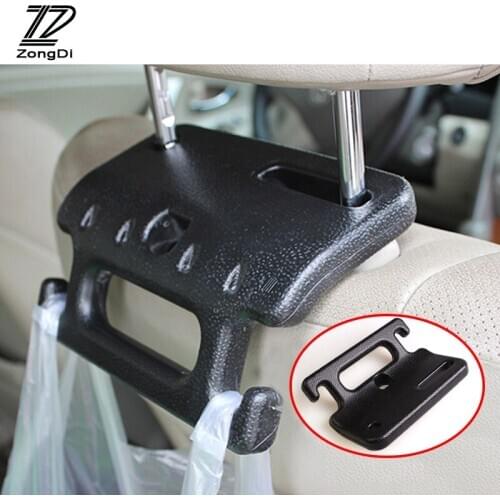 ZD 1Pc Car Back Seat Hooks Holder Foldable safety handrail for Lada granta Renault duster Mazda 3 6 cx-5 Audi a4 b6 accessories
