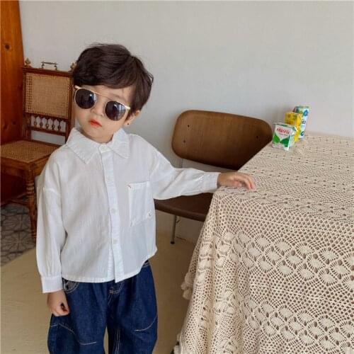 2021 new style girls boys t shirt autumn fashion cotton full sleeve kids top 2-7 years