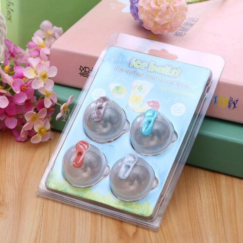 Home Bar Party whisky Cocktail Use Sphere DIY Mini Round Ball Ice Cube Mold Makers Kitchen Ice Cream Moulds 4pc/set