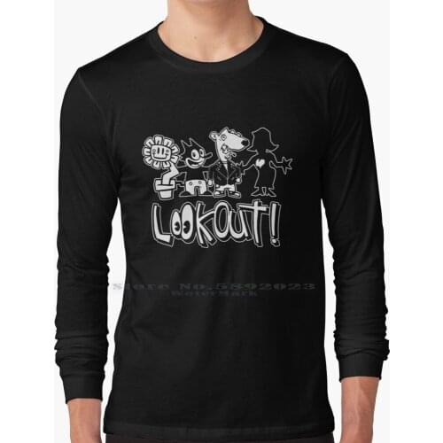 Lookout Era! Long Sleeve T Shirt 100% Pure Cotton Big Size Lookout Records Punk 1990s Green Day Weasel Queers Mtx