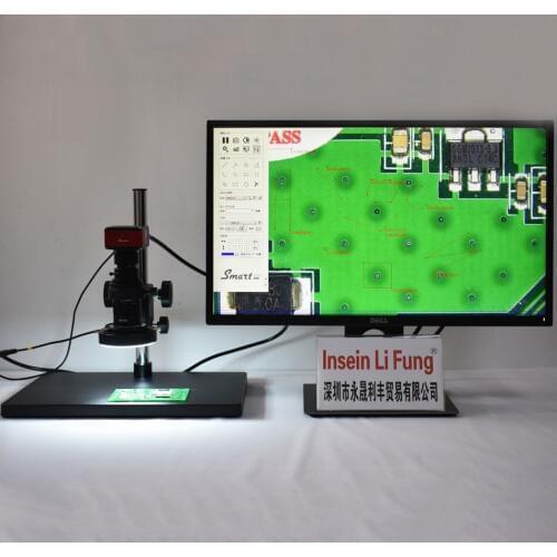 HD 2K 1/2 inch Measurement HDMI Microscope Camera Video 200X Magnifier Support U Disk Storage Document Save Industry Inspection