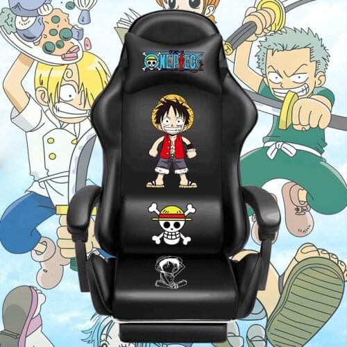 New Anime pattern Wcg Gaming Chair Anchor Armchair Ergonomic Computer Chair Office Function Adjustable with Footrest soft chairs