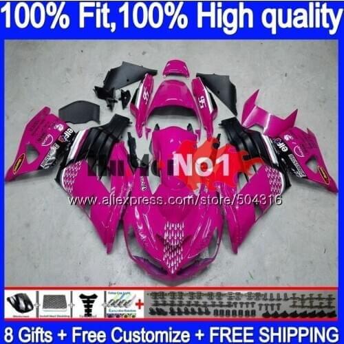 Injection For KAWASAKI ZX-14R ZX14R 12 13 14 15 16 17 87MC.120 ZZR1400 ZX 14R 2012 2013 2014 2015 2016 2017 Fairing Rose black