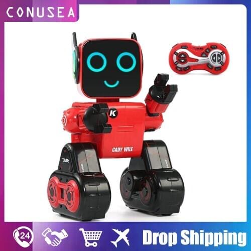 JJRC R4 Cady Wile Smart Rc Robot Robo Interactive Toys Intelligent Robots On Radio Control for Boys Children Educational Toys