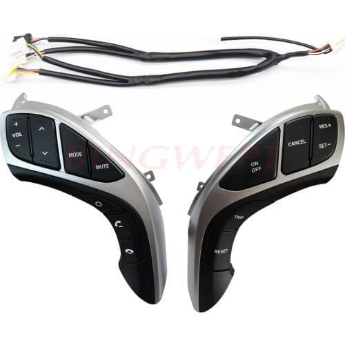 Button switch for Hyundai Elantra i30 Seven colors Steering wheel buttons phone cruise controller car accessories