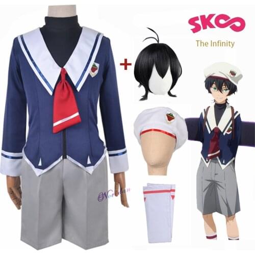 Anime SK8 the Infinity Cosplay Miya Chinen School Uniform Sailor Suit Wig Halloween Party Outfit Cosplay Costume SK Eight