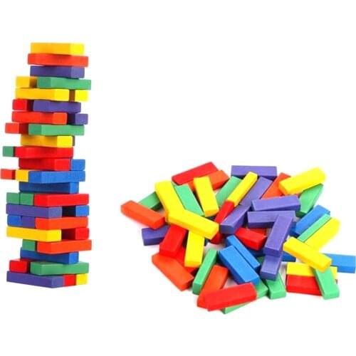 Colorful Wooden Balance Game 54 Piece