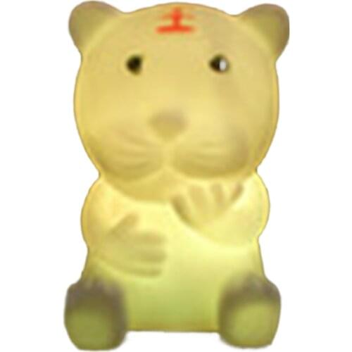 Cute Night Light Feeding Baby Sleeping Child Toy Kids For Birthday Present Gift 2022 Tiger Zodiac Chinese New Year Lunar
