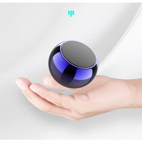 TWS Mini Speaker Portable Wireless Bluetooth-compatible Speaker Column Stereo Surround Multi-Function Small Steel Cannon Speaker