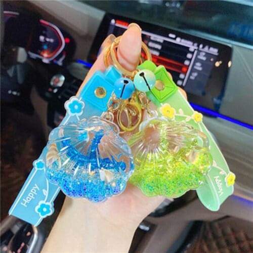 Marine life, starfish, shell, floating bottle, couple keychain, creative universal bag, mobile phone car pendant, fun keychain