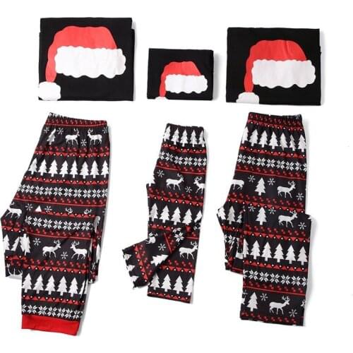 Autumn Winter New Home Service Long Sleeve Pajamas Set Mother Father and Kids Christmas Family Matching Outfits Dropshipping