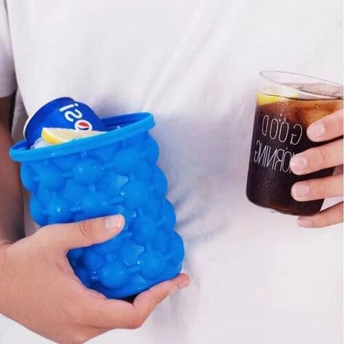 Mold Ice Cube Silicone Tray Maker Portable Barrel Wine Cooler Beer Cooler Space Saving Kitchen Tool Drink Whiskey Freeze