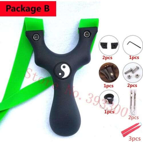 Professional Super Hard Resin Outdoor Slingshot Catapult Outdoor Hunting With Flat Rubber Band strong powerful Aiming point
