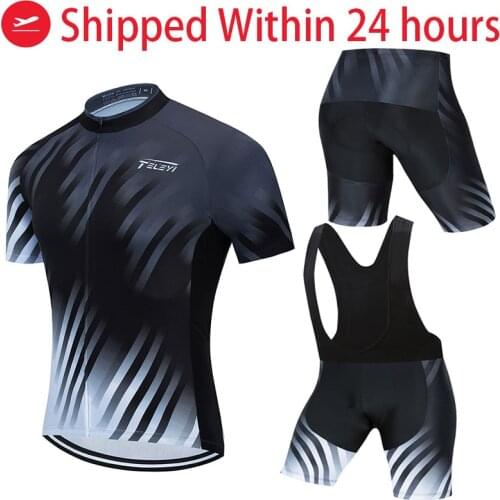 TELEYI new mens cycling wear bicycle Roupas Ropa Ciclismo Hombre Sets MTB Maillot bicycle summer road bike triathlon Suits
