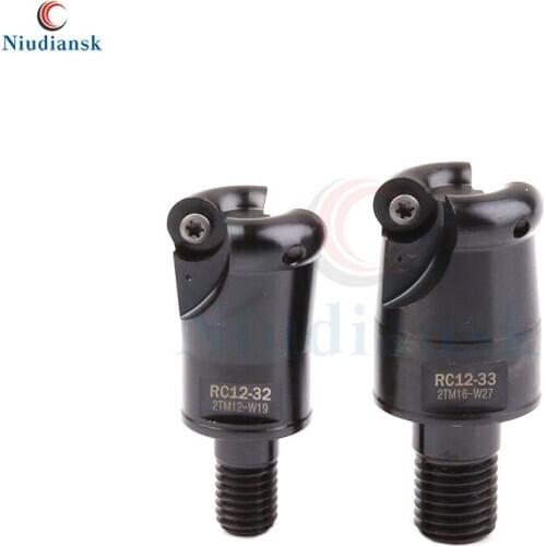 RC10-25-2TM12-W19 RC12-33-2TM16-W27 Lock Tooth CNC Lathe Tool RC10 Milling Cutter Head RC12+10pcs RCGT10T3 1204 Carbide Inserts