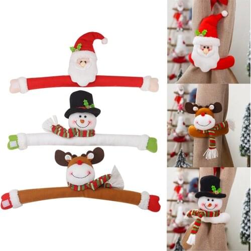 Christmas Curtain Buckle Holder Clip Buckle Tieback Decorations Room Living adornos de navidad for Home Decor