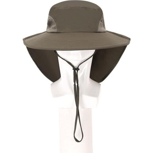 Fishing Shawl Neck Sun Protection Cap Men Women Travel Breathable Sunscren Large Eaves Cap Outdoor Multi-Purpose Sun Hat Sunshad