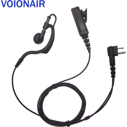 VOIONAIR 10pcs/lot G Style Ear Hook Earpiece Earphone Headset PTT Mic for Motorola GP88 DP1400 YAESU FT-25R FT-4XR