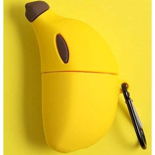 For i12 i11 i9s i10 Case cute Fruit banana Earphone Protection Case i23 i24 i25 i27 i100 inpods 12 TWS Headphone Silicone Case