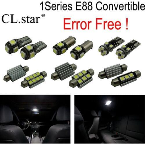 16pc x Error free LED Interior dome Light Kit for BMW 1 series E88 Convertible Cabrio 118i 120d 120i 125i 128i 135i (08-13)