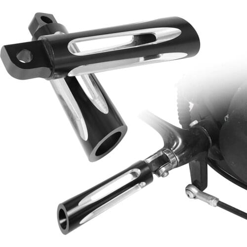 2PCS Motorcycle Foot Rest Black CNC Aluminum Front Foot Pegs Footrest For Harley Sportster XL Dyna Male Mount Fat Bob Softail