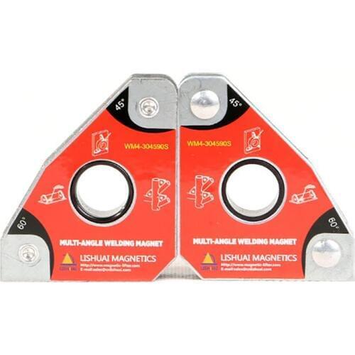 2pcs Strong Multi-angle 30 60 45 90 Degree Welding Magnets Holders Soldering Tools Switch Square For Fixture Clamp Holder Corner