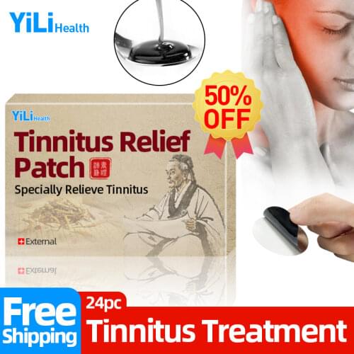 Tinnitus Relief Patch Treatment Drumming in the Ears Deafness Multiple Sclerosis Medical Plaster 6/12/18/24pcs