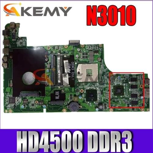 Akemy For Dell Inspiron N3010 laptop motherboard CN-0CTK0W CTK0W DAUM7BMB6E0 HM57 DDR3 free cpu HD4500 full tested