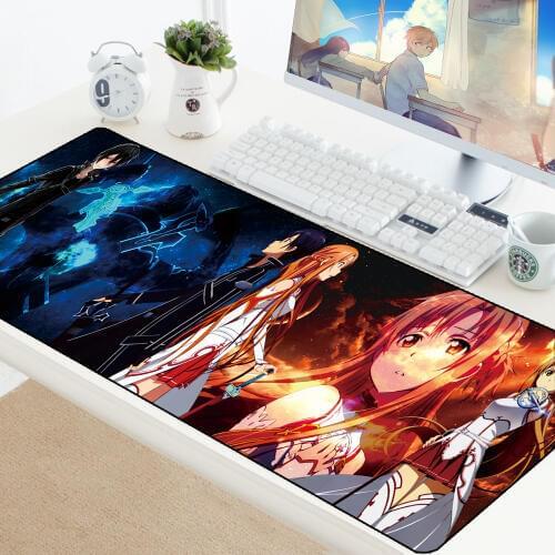 Anime Large Gaming Mouse Pad Carpet Mousepad XL Computer Mat Mause Desk Mat Keyboard PC Office Laptop HD Pattern Desk Padmouse