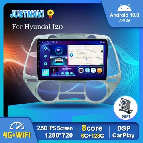 Car Radio Stereo Android 10.0 Navigation For Hyundai I20 2008-2012 Multimedia Video Player Auto DSP GPS Carplay No DVD 6G 128G