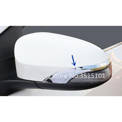 Car ABS Chrome Back Rear View Rearview Side Mirror Cover Stick Trim Frame 2pcs For Toyota Corolla Altis 2017 2018 2019