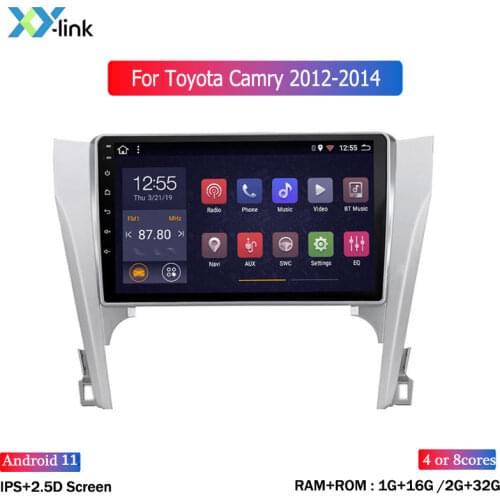 Android Car DVD multimedia Player Stereo Radio GPS Navigation system for Toyota camry 2012-2014 autoradio accessories no 2 din