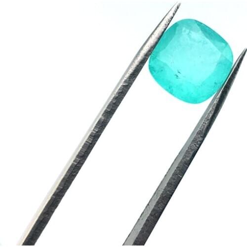 CSJ Created Paraiba Tourmaline Loose Gemstone Cushion Cut For Diy Fine Jewelry 925 Silver Mounting Color Change Stone