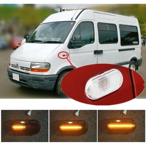 For Renault MASTER II MK2 Bus (JD) Kasten (FD) Pritsche /Fahrgestell ED HD UD Dynamic LED Indicator Side Marker Signal