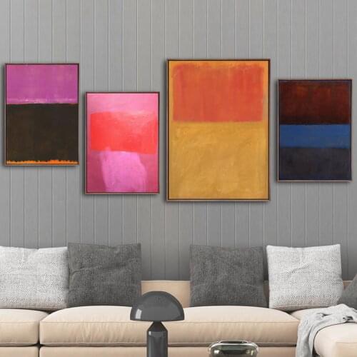 Home Decoration abstract Canvas Print Art Wall Pictures For Living-room Poster Canvas Printing Paintings American Mark Rothko