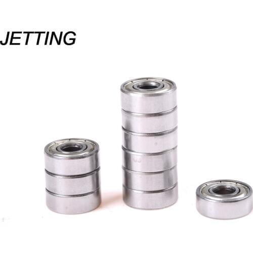 JETTING Lowest Price 10 x Miniature Rubber Sealed Metal Shielded Metric Radial Ball Bearing Model Wholesale
