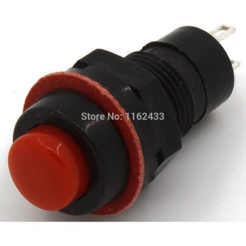 10pcs / lot DS-213 10mm reset (ON) - OFF push button switch SPST pushbutton