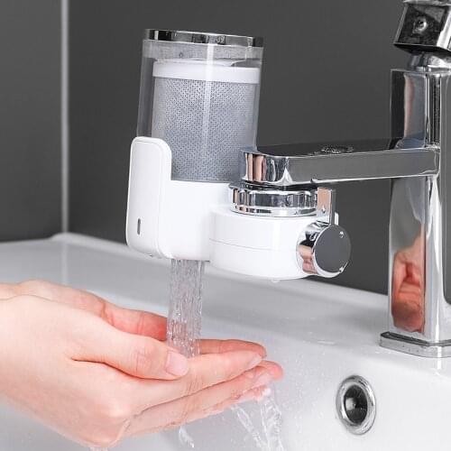 Faucet Water Purifier Home Kitchen Accessories Portable Tap Water Clean Rust Removal Activated Carbon Dual Mode Faucet Filter