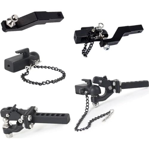 Metal Trailer Hitch Receiver Tow Hook For 1/10 RC Crawler Traxxas TRX4 Bronco RC4WD D90 D110 G63 Axial SCX10 90046 Upgrade Parts