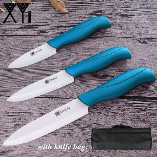 Ceramic Knife Set Kitchen Chef Knife Storage Bag Case Fruit Vegetable Peeling Paring Knife 3'' 4'' 5'' 6'' INCH Knife Cover