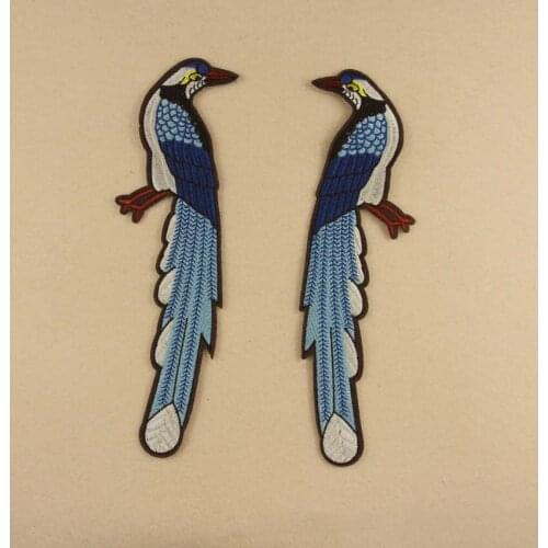 Beautiful Birds Iron on Patches for Clothing Animal Embroidery Applique DIY Hat Coat Dress Pants Accessories Clothes Sticker