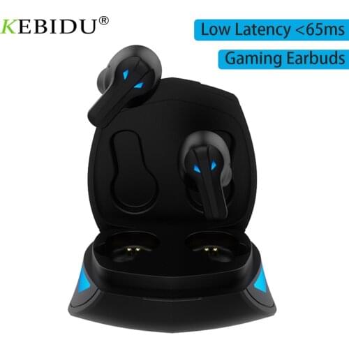 TWS Gaming Earphone 65ms Low Latency Bass Wireless Bluetooth V5.0 Gamer Earbuds With Mic Daul Decoding Universal Earphone