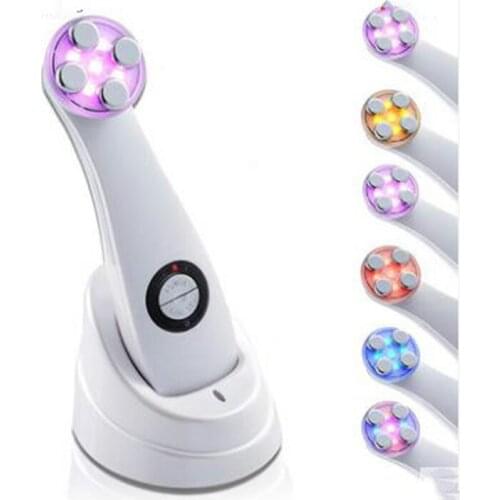 Plastic household colour light electronic RF beauty instrument export import instrument EMS electroporation RF beauty instrument