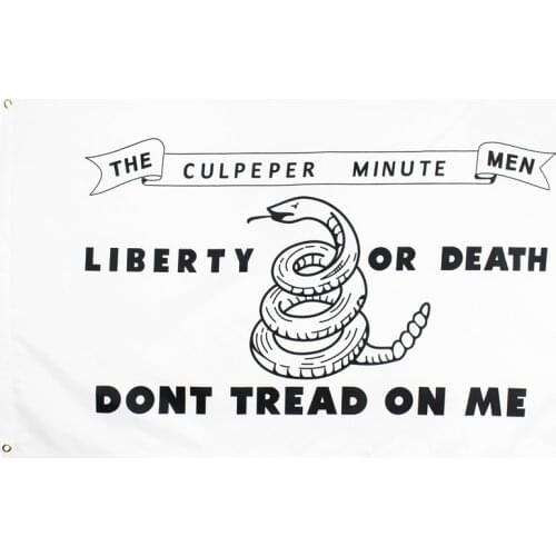90*150cm liberty or death black dont tread on me Tea Party Rattle Snake gadsden flag