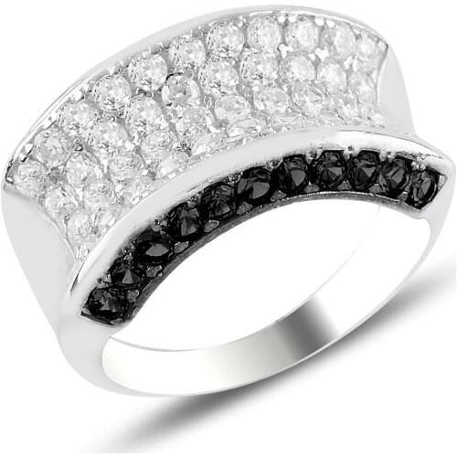 Silver 925 Sterling Zircon Stone Ring