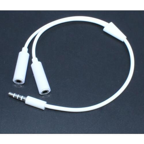 YuXi Headphone Splitter Audio Cable 3.5mm Male to 2 Female Jack 3.5mm Splitter Adapter Aux Cable for Cell phone PC MP3 MP4