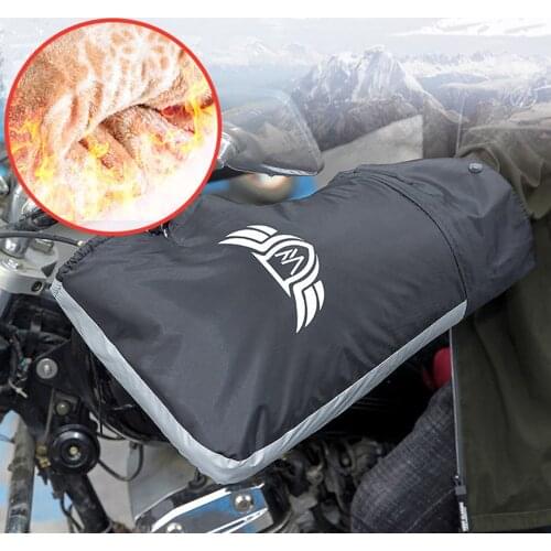 Unisex Winter Motorcycle scooters Gloves Windproof Motorcycle Warm Handle Cover Handlebar Gloves Waterproof Bar Grip Cover