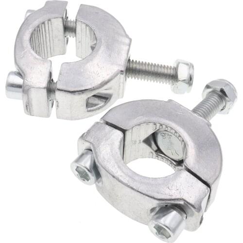 1 Pair Universal 7/8 Inch 22mm Handlebar Bar Riser Mount Bracket Clamp With M8 Bolt For 47cc 49cc Fot Mini Moto Dirt Bike