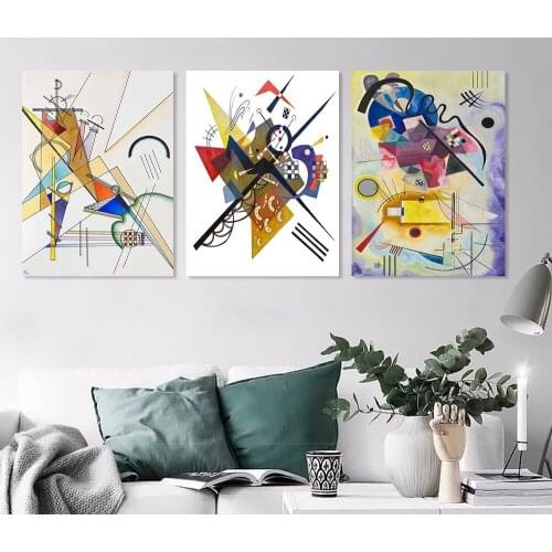 Vintage Wassily Kandinsky Famous Abstract Nordic Wall Art Canvas Painting Posters and Prints Bedroom Living Room Deco